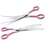 LovinPet Pet 7'' Curved Scissor Right/Left-Handed Pet Round-Tip Grooming Stainless Steel Safety Trimming Shears for Dogs and Cats (Easy use Curved Scissor)
