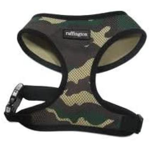 Ruffington Mesh Dog Harness Camo XL