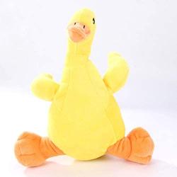 Tough Plush Dog Toy, Knot Flamingo Squeaky Toys for Dogs DT060