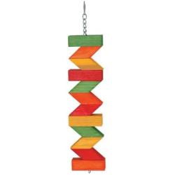 Featherland Toys Zig Zag Chew, 4-1/2-Inch W by 22 Inch L