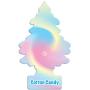 LITTLE TREES Car Air Freshener I Hanging Tree Provides Long Lasting Scent for Auto or Home I Cotton Candy, 24 Count, (4) 6-Packs