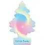 LITTLE TREES Car Air Freshener I Hanging Tree Provides Long Lasting Scent for Auto or Home I Cotton Candy, 24 Count, (4) 6-Packs