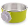 Guardians Crate Dog Bowl Removable Stainless Steel Water Food Feeder Bowls Cage Coop Cup for Cat Puppy Bird Pets