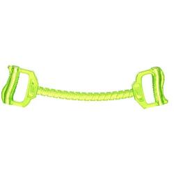 Nerf Dog 2-Handle Tug Dog Toy, Lightweight, Durable and Water Resistant, 19 Inches, for Medium/Large Breeds, Single Unit, Green