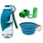 Digipet Supplies Dog Water Bottle with Collapsible Silicone Dog Bowl, and Poop Bag Dispenser for Small, Medium and Large Breeds, Portable Travel Use Digipet Supplies Dog Water Bottle with Collapsible Silicone Dog Bowl, and Poop Bag Dispenser for Small, Medium and Large Breeds, Portable Travel Use