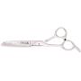 Tamsco Genuine Japanese Stainless Steel Scissors 6.5-Inch with 32 Teeth Blade, Single Sided Removes 33-Percent of The Hair, Adjustable Tesion Screw