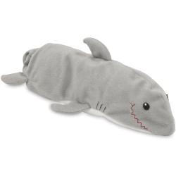 Petmate 54196 Squeakbottles Shark Dog Toy, Gray