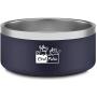 CtilFelix Dog Bowl Stainless Steel Dog Water Bowl Non-Slip Dog Food Bowl Large Portable Pet Feeder Bowl for Medium Large Dogs Cats Deep Holds 64 Ounce Navy