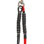 Rowno No Sit Haunch Holder Dog Restraint Grooming Assistance Kit, Heavy Duty Adjustable Cable Loop Clips for Large Dogs, Complete with Silicone Pet Hair Groom Brush