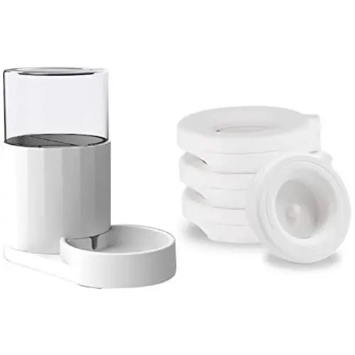 Lulu Home Automatic Pet Water Dispenser and 4 Pack Filters, Automatic Pet Waterer with Filter, 84Oz/2.5L Lulu Home Automatic Pet Water Dispenser and 4 Pack Filters, Automatic Pet Waterer with Filter, 84Oz/2.5L