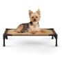 K&H Pet Products Comfy Pet Cot Elevated Pet Bed Small Chocolate/Tan 17'' x 22'' x 7''