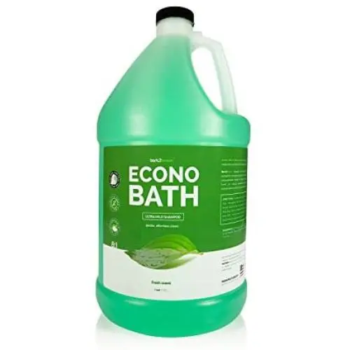 Bark 2 Basics Econo Bath Dog Shampoo, 1 Gallon - Ultra Mild, All Natural Ingredients, Gently Cleans and Moisturizes, Adds Shine to Coat, Fresh Scent Bark 2 Basics Econo Bath Dog Shampoo, 1 Gallon - Ultra Mild, All Natural Ingredients, Gently Cleans and Moisturizes, Adds Shine to Coat, Fresh Scent