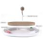 GOHOO PET Cat Scratching Pad Cardboard Cat Tracks Toy Ball Cats Scratching Toy Kitten Scratcher with Interactive Exercise Training Mouse