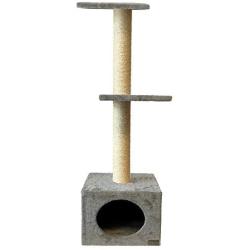 Cloe E Cluzo Two Tiered Cat Tree with Scratching Post