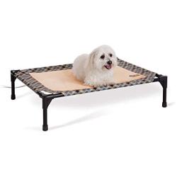 K&H Pet Products Thermo-Pet Cot - Heated Elevated Pet Bed - MET Safety Listed - Includes Removable Heater