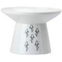 Pet Avenue Hong Kong Porcelain Extra Wide Raised Cat Bowl for Big Cats. Lead Free. Dishwasher Safe. Microwave Safe.