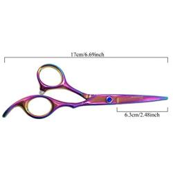 FSHANEE Hair Cutting Shears Scissors(6 Inch, Stainless Steel) Professional Grooming Trimming Shears for Pet Dog Cat Curved Cutter Scissor