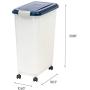 IRIS Airtight Pet Food Container, Navy/Pearl