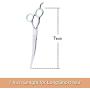 LovinPet Pet Grooming Scissors Professional Dog Cat Grooming Shears with Round Blunt Tip Stainless Steel, Dog Curved Scissors for Grooming Cats Dogs Grooming Tools & Set