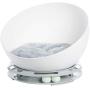 PawsMark Plastic Bowl Shaped Sleeping Bed House Cat Cave Lounge with Ball Toy