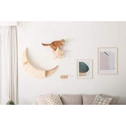 MYZOO Twinkle Star, Cat Tree, Scratcher Made of Solid Wood Modern Furniture Design,Also Suitable for Kitten