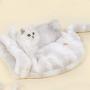 Cat Sleeping Bag ,Soft Warm Cozy Pet Bed,Self-Warming Cuddle Hooded Cave, Kitty Sack Pouch for Cat and Puppies ,for Pet Vlog, YouTube Show
