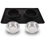 Guardians Dog Bowls with Mat, Stainless Steel Dog Food Bowls, No Spill Non-Skid Silicone Mat Pet Feeder Bowl for Medium Animals