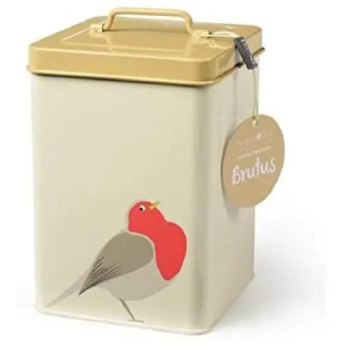 Burgon & Ball Creaturewares GCR/ROBIN Pet Food Storage Tin Brutus Robin
