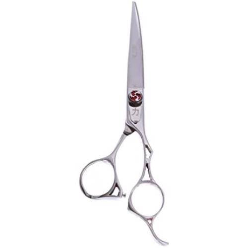 ShearsDirect Curved Professional Shear Featuring Japanese Stainless and a Handle Design with Cutout Scissors, 7''