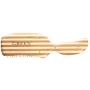 Bass Brushes | The Green Brush | Style & Detangle Pet Brush | 100% Bamboo Pin | Pure Bamboo Handle | Semi S'' Style | Striped Finish | Model 19P