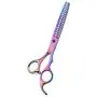 Purple Dragon 7.0'' Professional Pet Grooming Scissors - Dog Chunker Shears - Adult Animal Thinning/Blending Hair Trimmer for Pet Groomer or Family DIY (multicolor) Purple Dragon 7.0'' Professional Pet Grooming Scissors - Dog Chunker Shears - Adult Animal Thinning/Blending Hair Trimmer for Pet Groomer or Family DIY (multicolor)