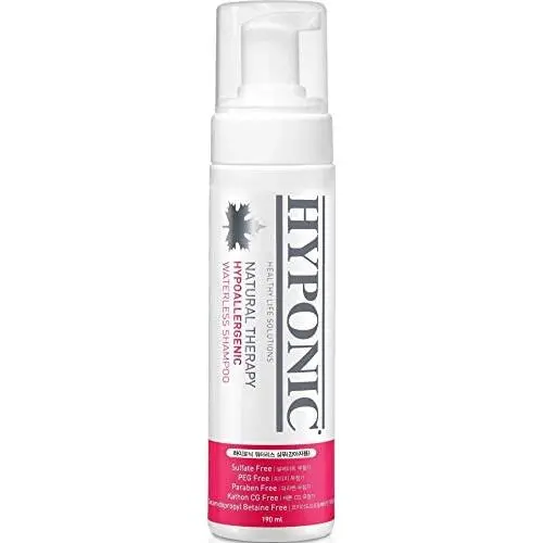 HYPONIC Hypoallergenic Natural Therapy Waterless Shampoo, Scented for All Pets | Natural, Dry Shampoo| Free of Harmful Chemicals | Detangles, Moisturizes, Odor Control 6.4oz (190ml) HYPONIC Hypoallergenic Natural Therapy Waterless Shampoo, Scented for All Pets | Natural, Dry Shampoo| Free of Harmful Chemicals | Detangles, Moisturizes, Odor Control 6.4oz (190ml)