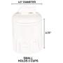 Creature Comforts Meow Treat Jar - White - Small
