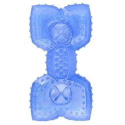 Dog Chew Cooling Toy, Food Leaking Freezer Ball Durable Teeth Cleaning Ice Toys for Small and Large Dogs, Summer, Blue