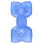 Dog Chew Cooling Toy, Food Leaking Freezer Ball Durable Teeth Cleaning Ice Toys for Small and Large Dogs, Summer, Blue
