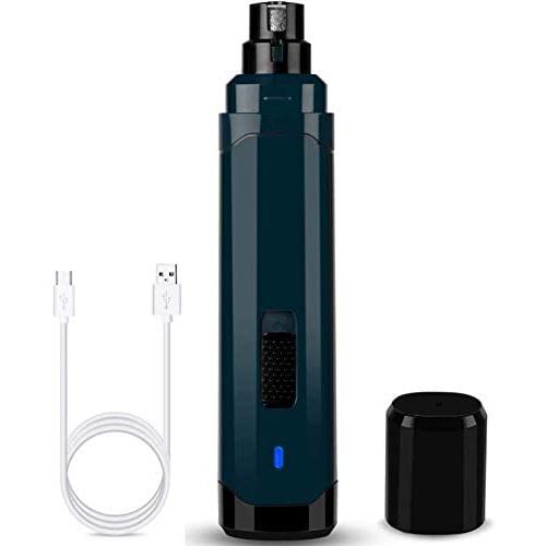 CHANCHIEF Dog Nail Grinder Upgraded - Pet Nail Grinder for Dogs Low Noise - 2 Speed Electric Dog Nail Trimmer Painless Rechargeable - Paws Grooming & Smoothing for Small Medium Large Dogs & Cats