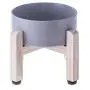 LIONWEI LIONWELI Ceramic Elevated Raised Cat Bowl with Wood Stand No Spill Pet Food Water Feeder Cats Small Dogs LIONWEI LIONWELI Ceramic Elevated Raised Cat Bowl with Wood Stand No Spill Pet Food Water Feeder Cats Small Dogs