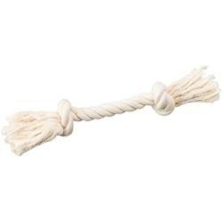 SPOT Ethical Pets Dental Rope 2-Knot Chew Toy, Mini/6'', White, Model Number: 54223