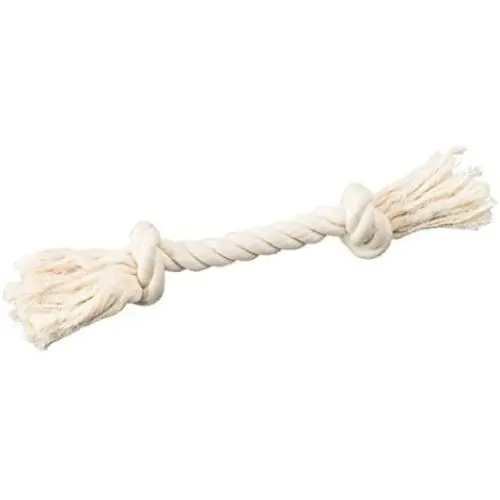 SPOT Ethical Pets Dental Rope 2-Knot Chew Toy, Mini/6'', White, Model Number: 54223 SPOT Ethical Pets Dental Rope 2-Knot Chew Toy, Mini/6'', White, Model Number: 54223