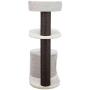Royal Pet Club Cara Gray Cat Tower for Large Cats, with Scratching Posts, Two Platforms, Top Platform Padded with Back Rest, Condo, Removable Cushion (44444)