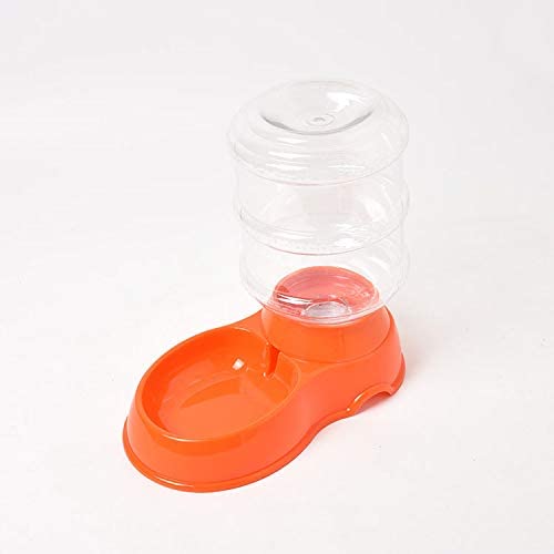 FairOnly Convenient Life 3.5L Automatic Gravity Drinking Fountain Bowl for Pet Dog Cat 321728cm Orange