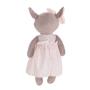 NoJo Countryside Floral - Grey, Ivory & Pink Plush Deer Toy, Grey, Pink, White (4921008)