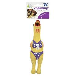 Charming Pet Squawkers - Latex Rubber Squawking Chicken Dog Toy