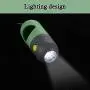 Blulu 2 Pieces Dog Poop Waste Bag Holder Dispenser with LED Flashlight and 2 Rolls Dog Poop Waste Bags Leak-Proof Dog Waste Bags (Green)