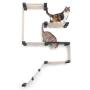 CatastrophiCreations Fort Set - Multiple-Level Cat Hammock & Climbing Activity Center Wall-Mounted Cat Tree Shelves (