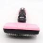 US-DXB Easy Cleaning Slicker Brush Pet Clean Grooming Tool Loose Hair for Dog and Cat(Pink)
