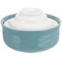 Royal Pet Club Drinking Fountain Vital Falls, Ceramic, 1.5 L/Ø 22 x 13 cm, Petrol/White, 2.29 kg