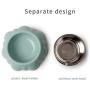 Stainless Steel Dog Bowl, Cat Bowls and Pet Bowls, Non-Slip, Anti-Rollover and Rust Resistant Feeding Bowls for Food and Water of Puppies or Kittens