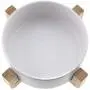 Micro Traders 2Pcs Ceramic Cat Dog Bowl, with Bamboo Elevated Stand for Puppy Kitten Pet Raised Feeder Gift Dishwasher-Safe White Micro Traders 2Pcs Ceramic Cat Dog Bowl, with Bamboo Elevated Stand for Puppy Kitten Pet Raised Feeder Gift Dishwasher-Safe White