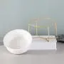 LIONWEI LIONWELI Glass Tilted Elevated Cat Dog Bowl Raised Cat Food Water Bowl Dish Pet Comfort Feeding Bowls with Gold Iron Stand LIONWEI LIONWELI Glass Tilted Elevated Cat Dog Bowl Raised Cat Food Water Bowl Dish Pet Comfort Feeding Bowls with Gold Iron Stand